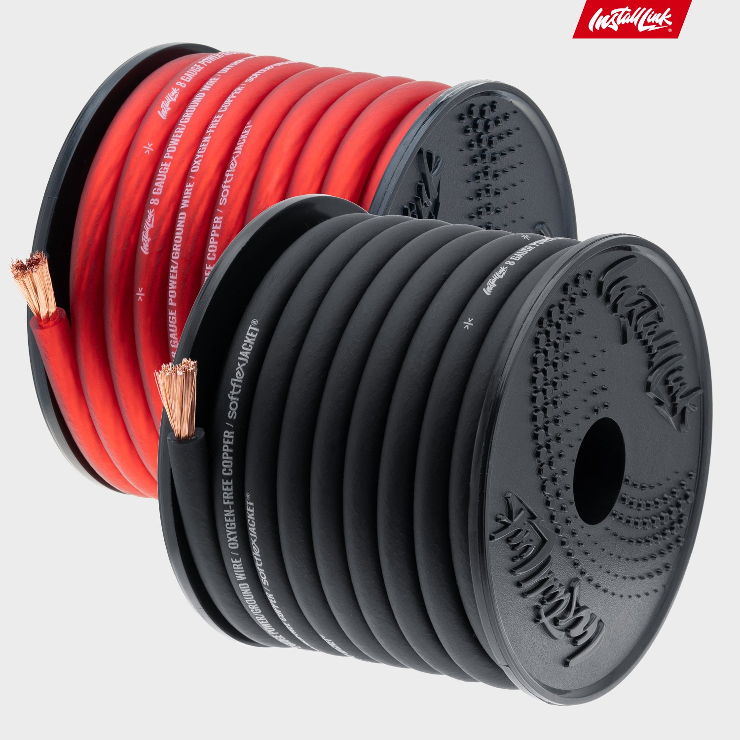 8 Gauge Pure Copper Power or Ground Wire 25ft Red, 25ft Black (50 Feet Total), OFC image 8