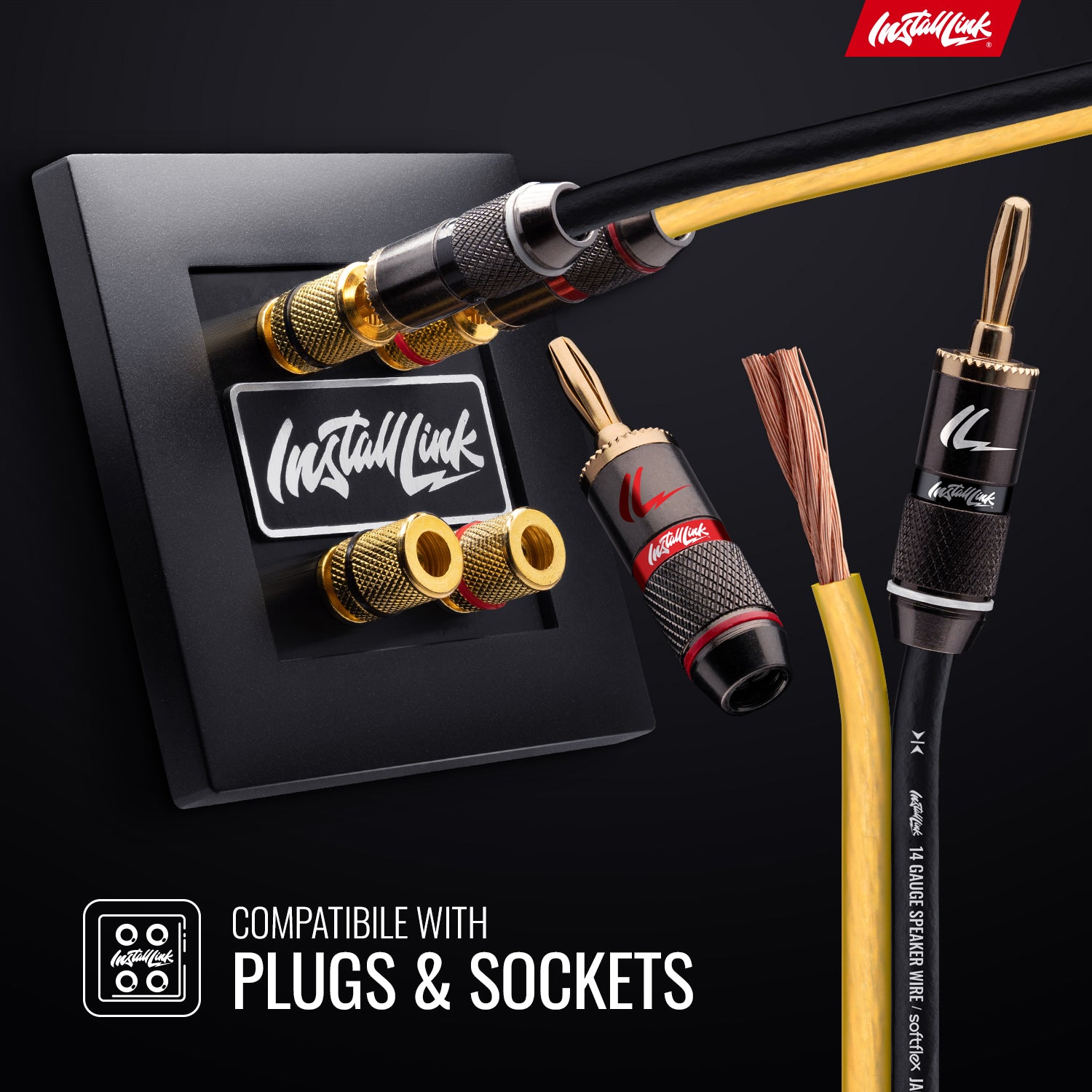 Speaker Wire 14 Gauge, CCA, 30ft, Yellow/Black image 3