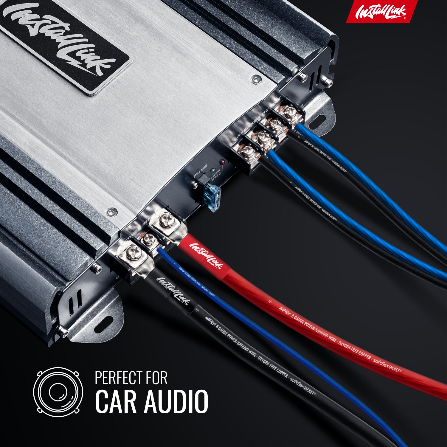 Speaker Wire 14 Gauge, CCA, 30ft, Blue/Black image 1