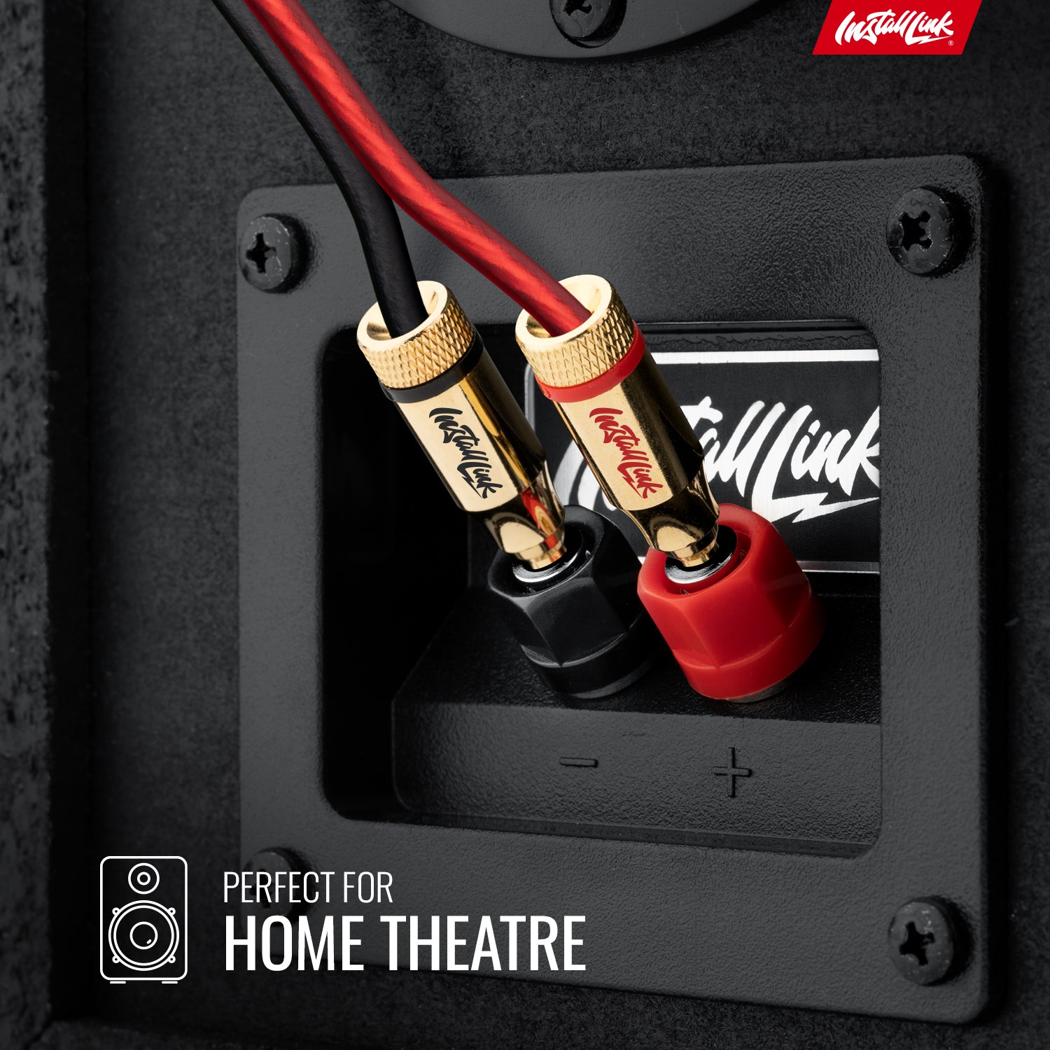 Speaker Wire 14 Gauge, CCA, 100ft, Red/Black with 12 Banana Plugs image 1
