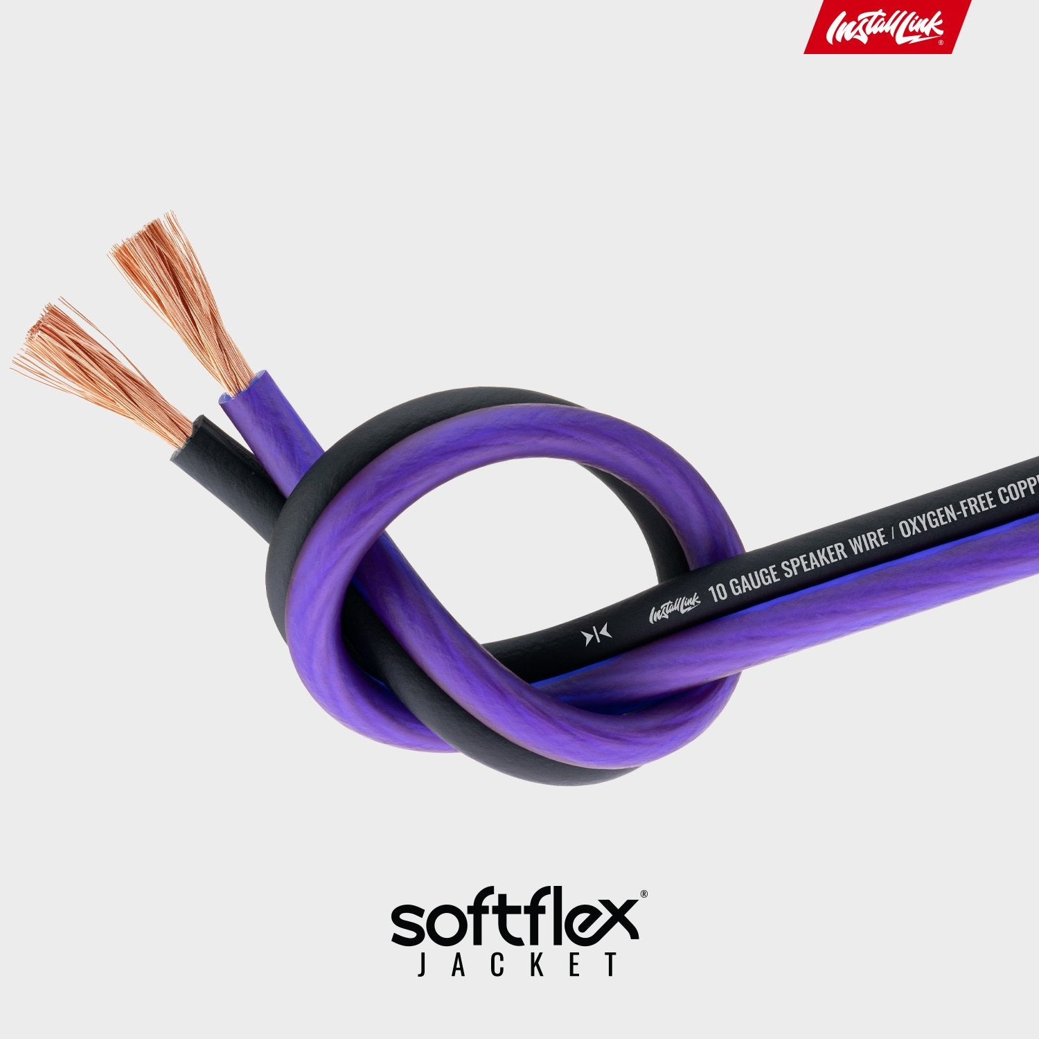 Speaker Wire 10 Gauge, OFC, 50ft, Purple/Black image 6