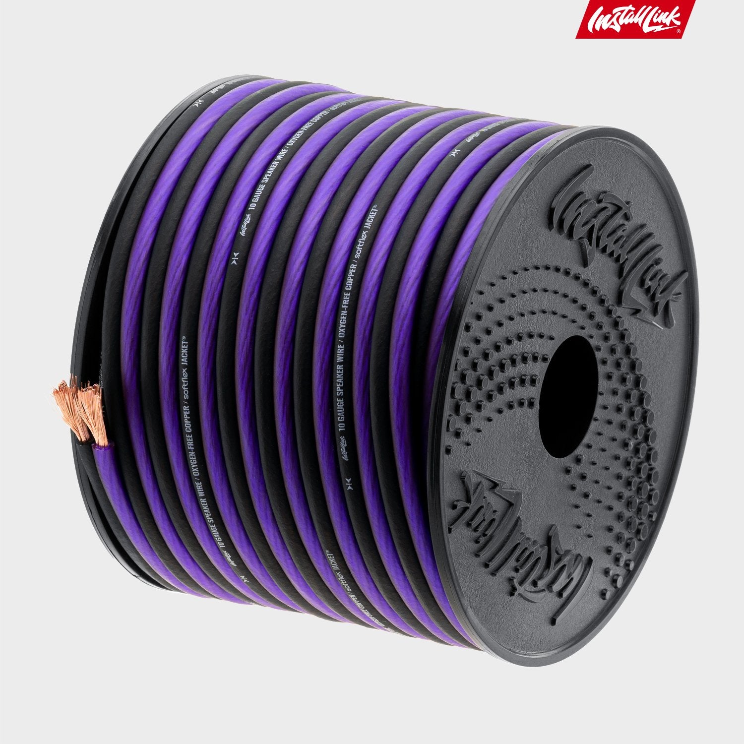 Speaker Wire 10 Gauge, OFC, 50ft, Purple/Black image 8