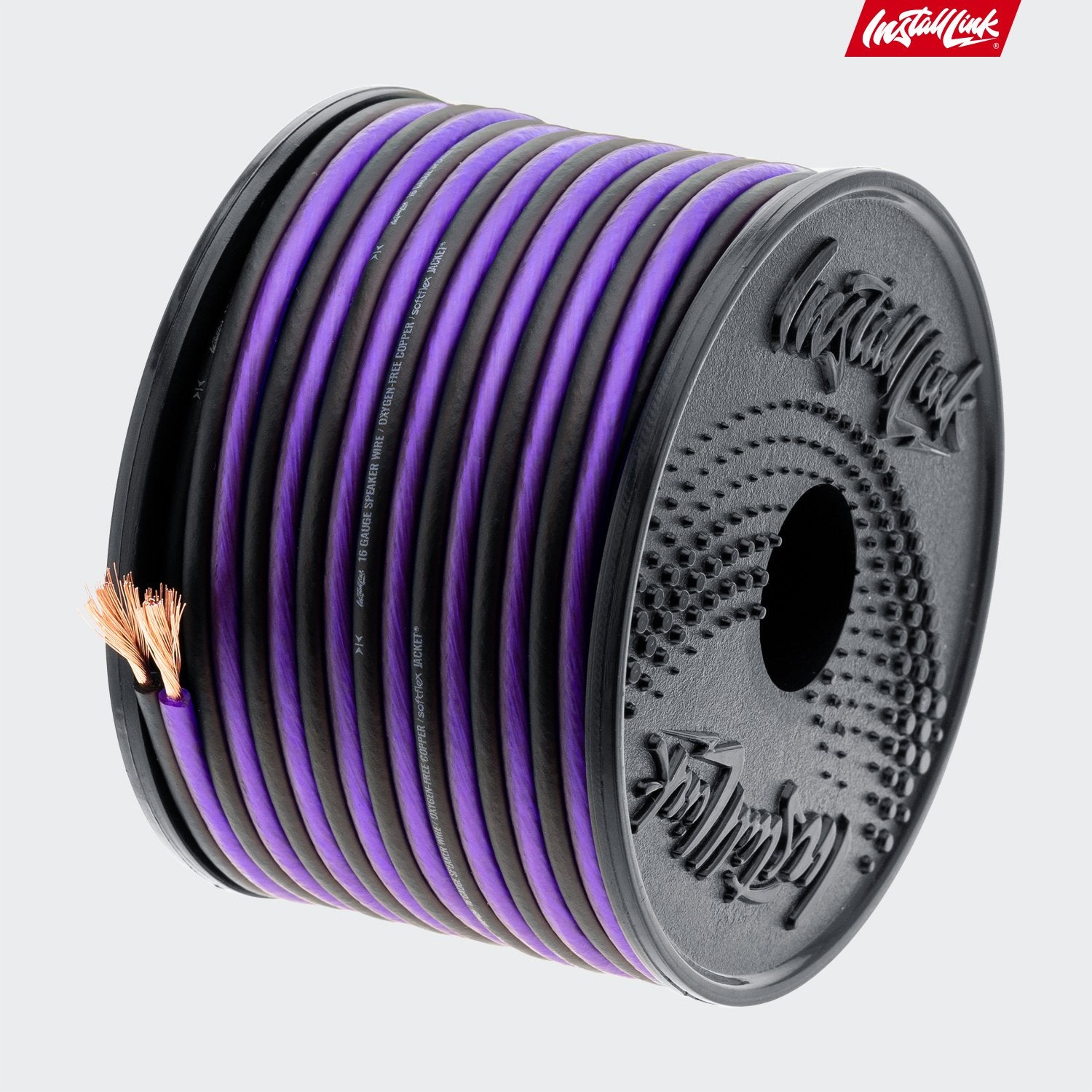 Speaker Wire 16 Gauge, OFC, 30ft, Purple/Black image 8