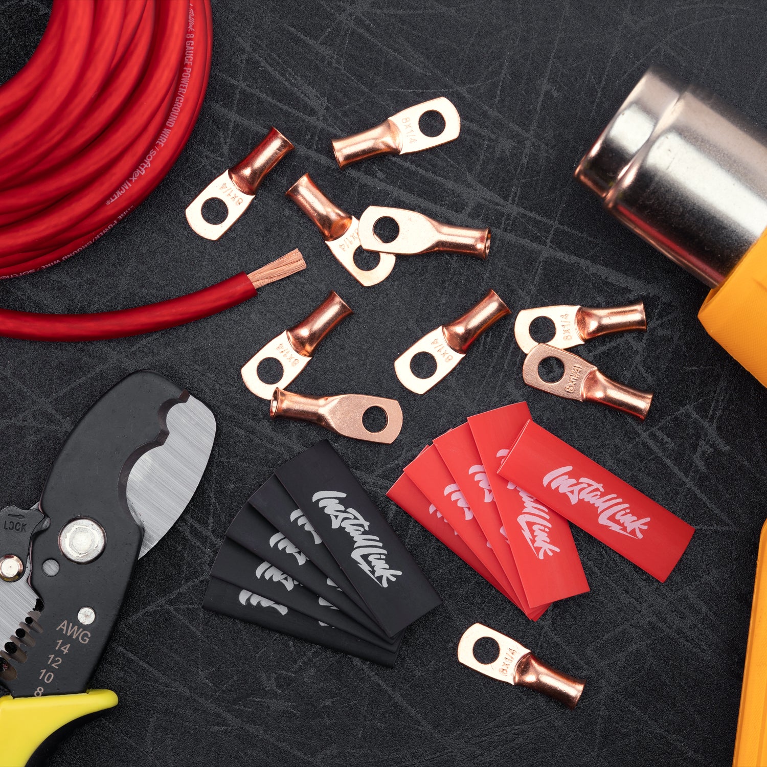 8 Gauge Copper Lugs (1/4") with Heat Shrink, 10-Pack image 7