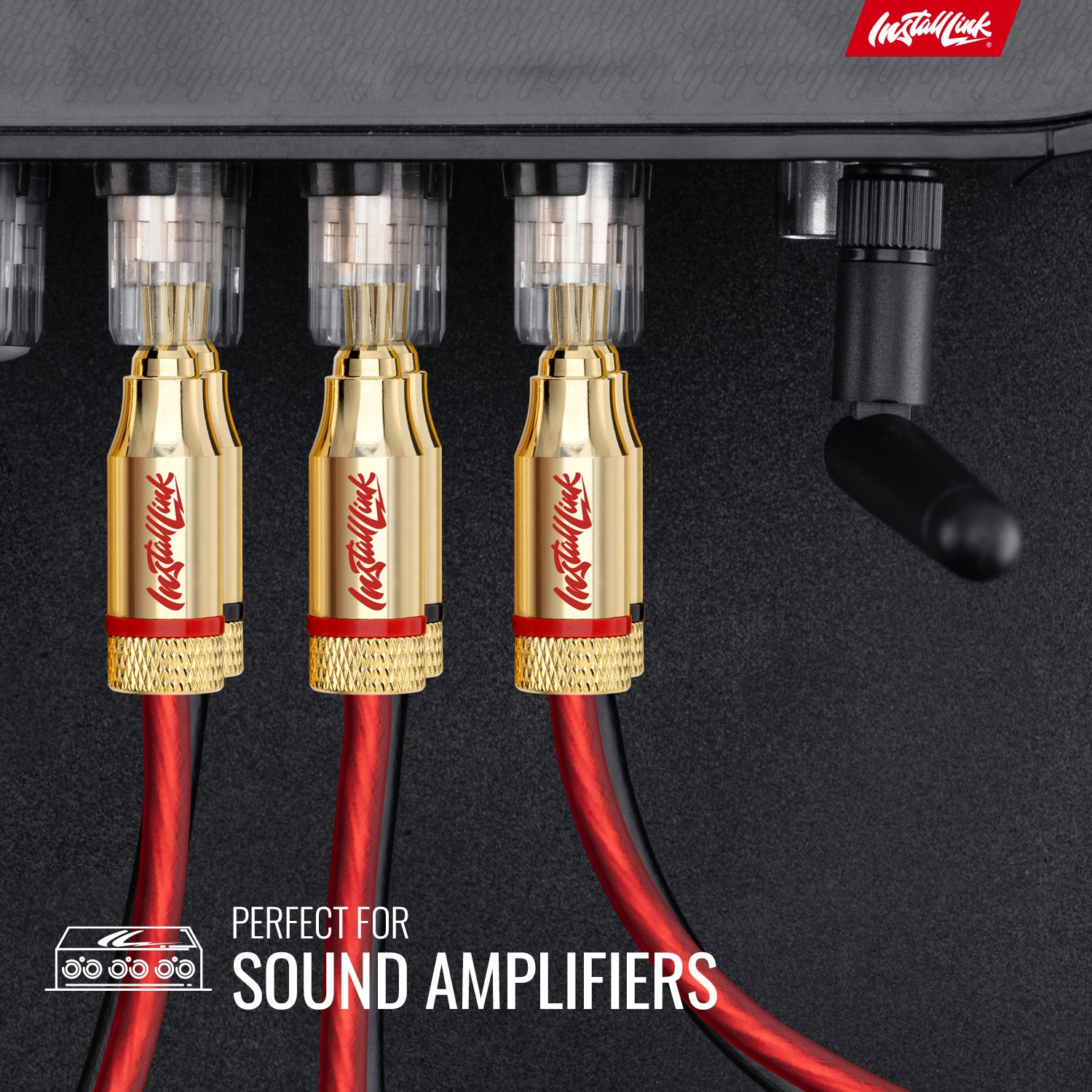 Speaker Wire 16 Gauge, CCA, 100ft, Red/Black with 12 Banana Plugs image 2
