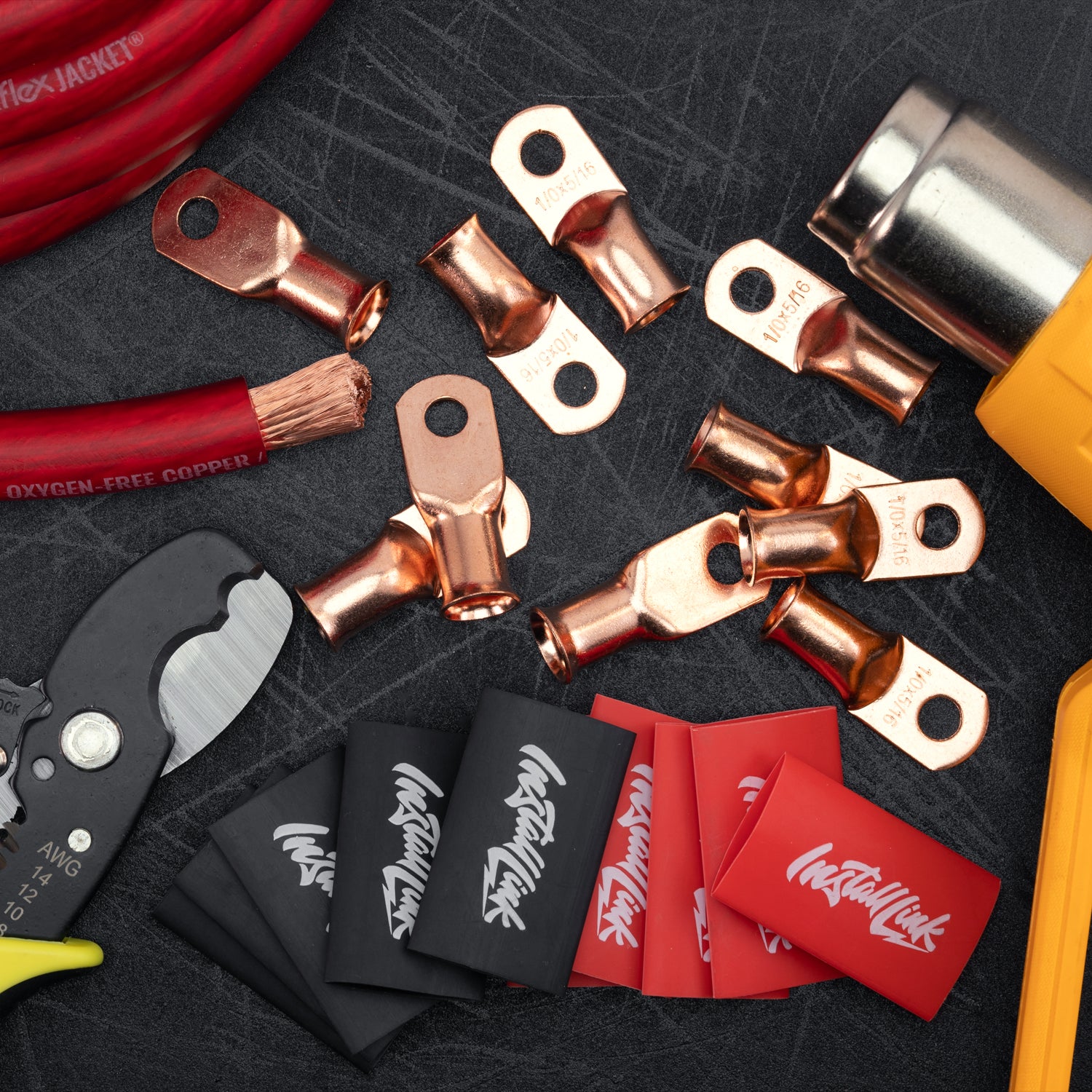 1/0 Gauge Copper Lugs (5/16") with Heat Shrink, 10-Pack image 7