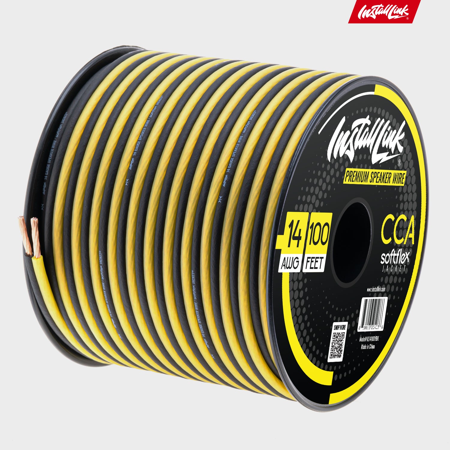Speaker Wire 14 Gauge, CCA, 100ft, Yellow/Black - 4 Pack image 8