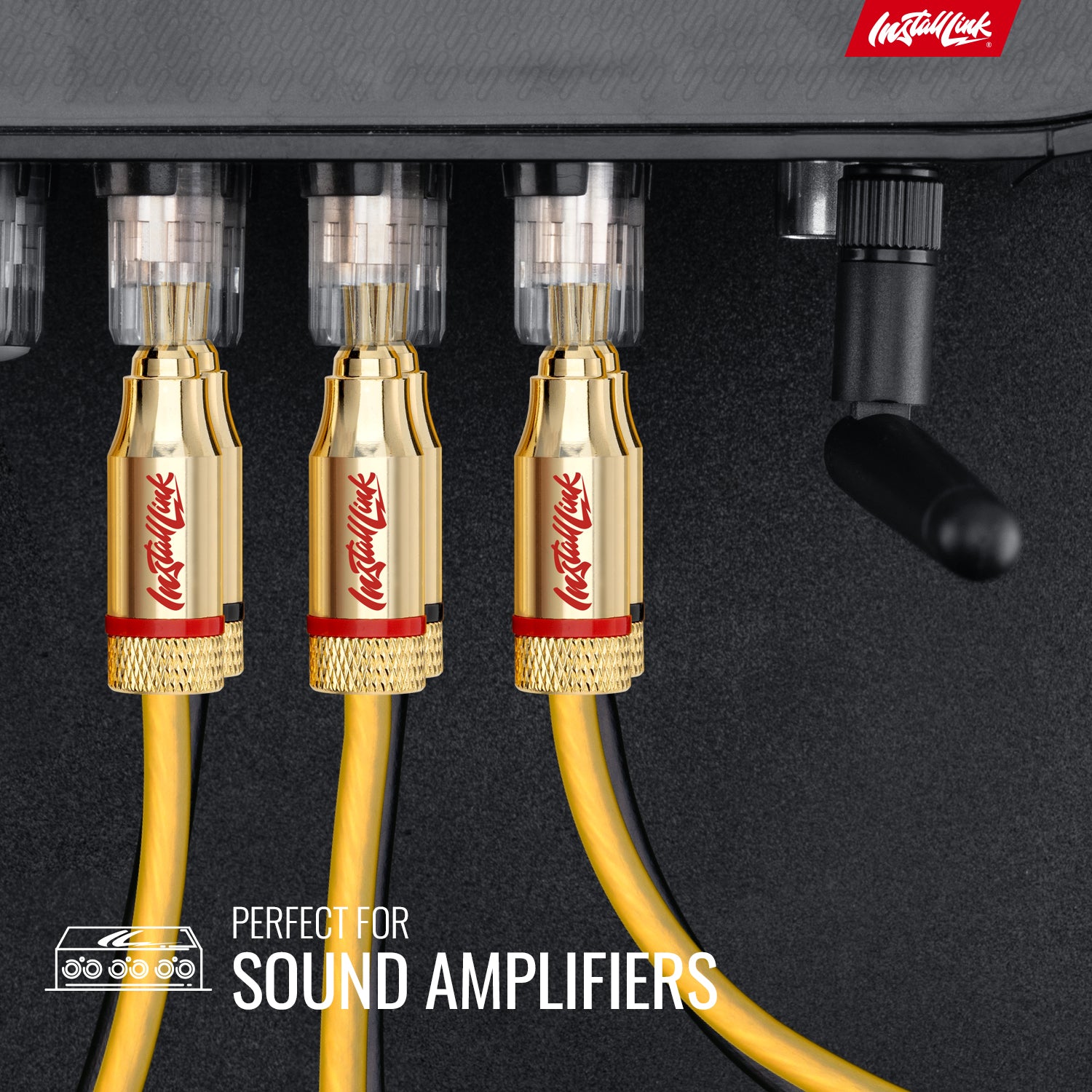 Speaker Wire 16 Gauge, CCA, 100ft, Yellow/Black with 12 Banana Plugs image 2