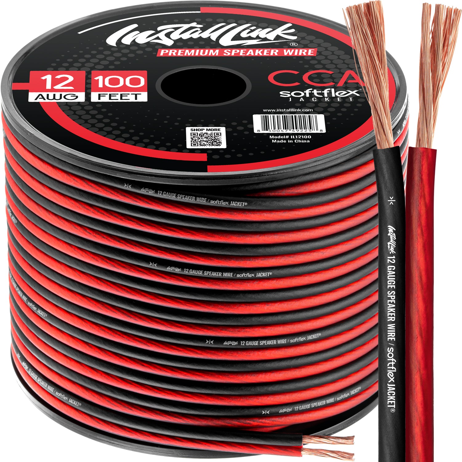 Speaker Wire 12 Gauge CCA, 100ft, Red/Black image 0