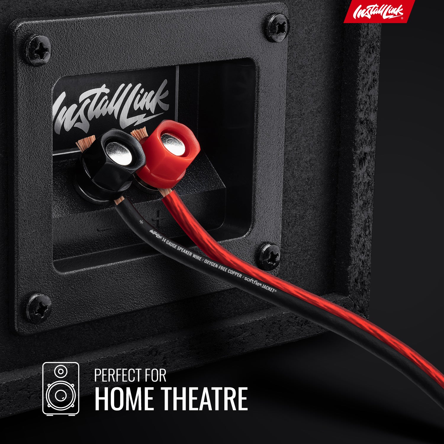Speaker Wire 14 Gauge, OFC, 30ft, Red/Black image 3