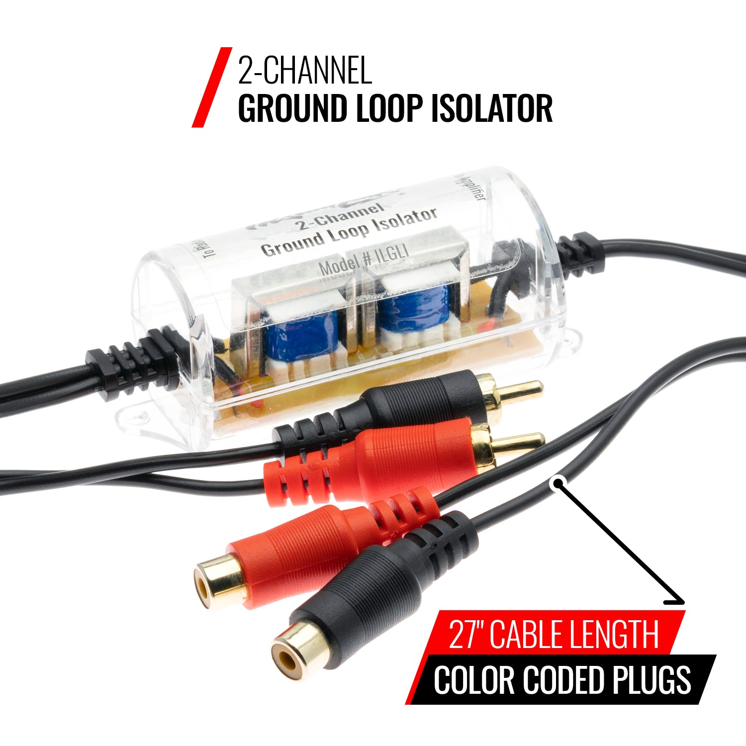 Ground Loop Isolator, 2-Channel Noise Filter Suppressor image 1