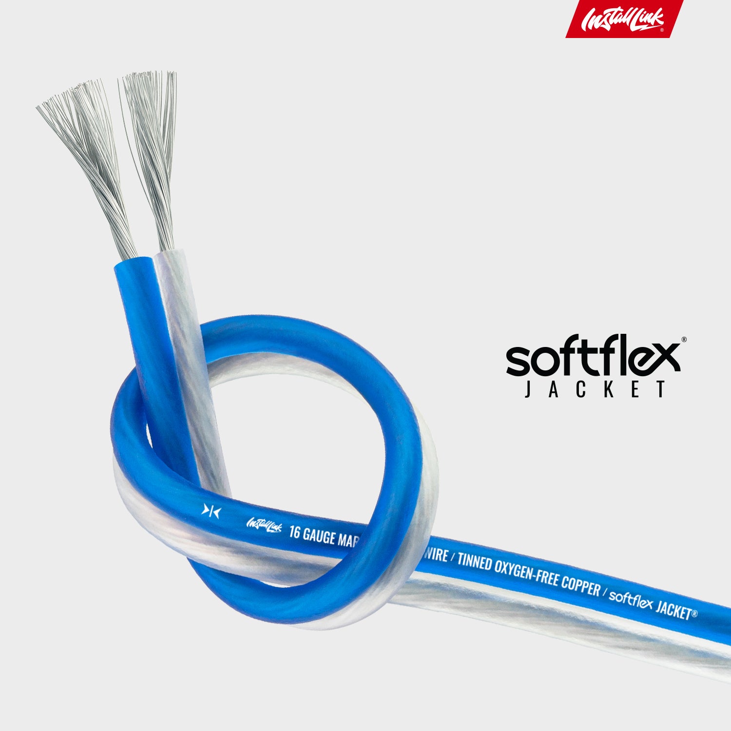 Marine Speaker Wire 16 Gauge, Tinned OFC, 50ft, Blue/White image 5