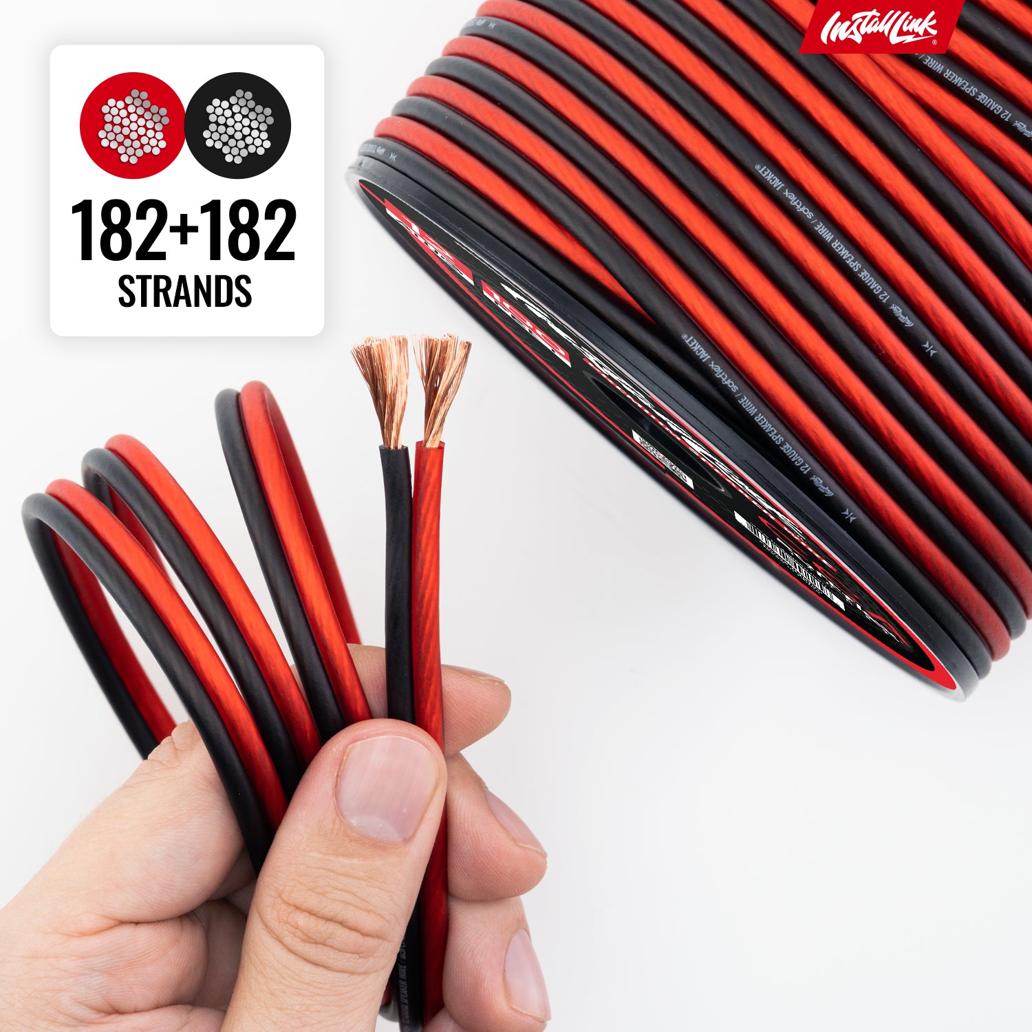 Speaker Wire 12 Gauge CCA, 100ft, Red/Black image 7