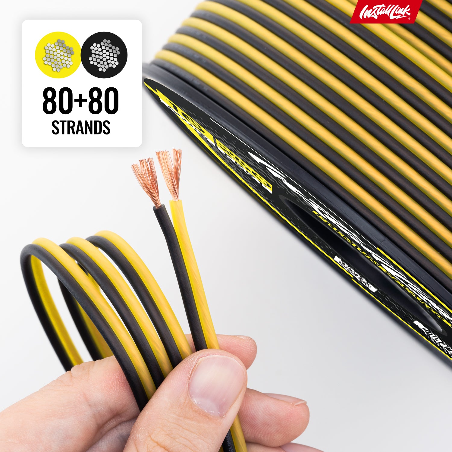 Speaker Wire 16 Gauge, CCA, 250ft, Yellow/Black image 7