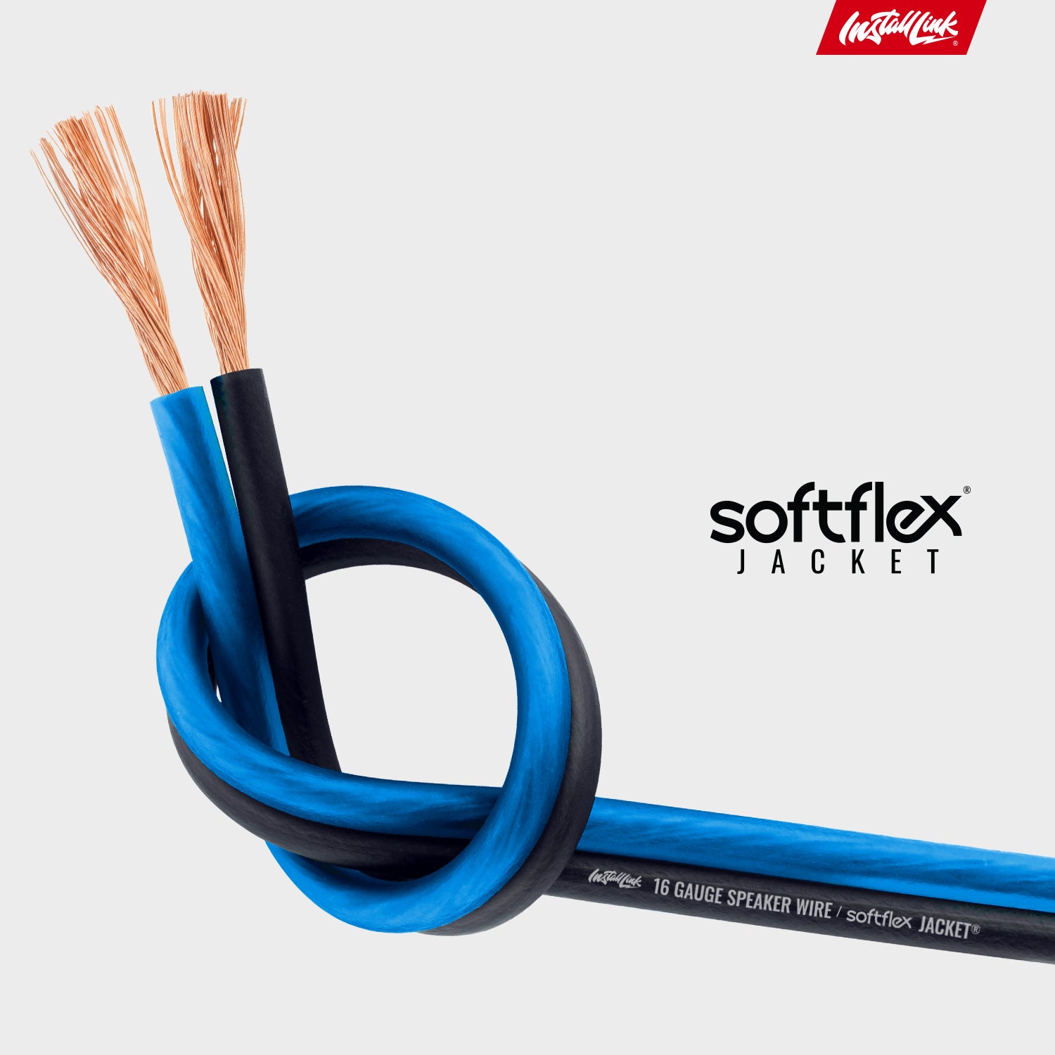 Speaker Wire 16 Gauge, CCA, 30ft, Blue/Black image 6