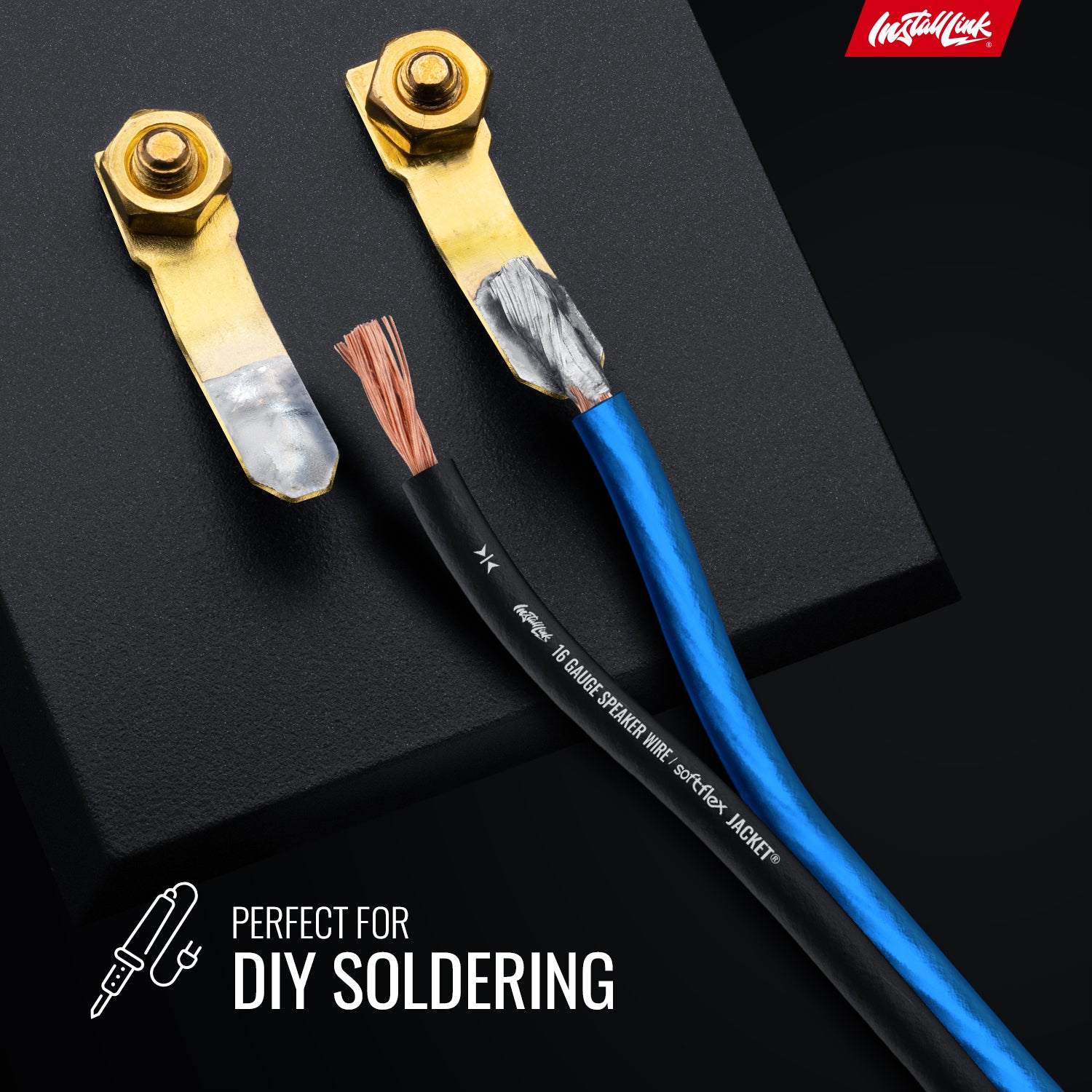 Speaker Wire 16 Gauge, CCA, 250ft, Blue/Black image 4
