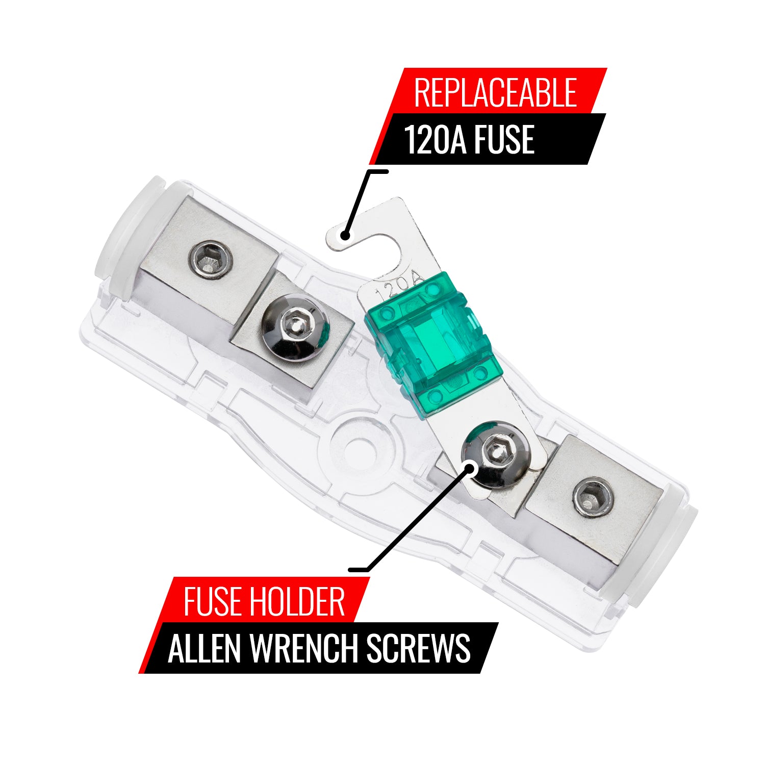 4/8 Gauge Mini ANL Fuse Holder with 120A Fuse, 2-Pack image 4