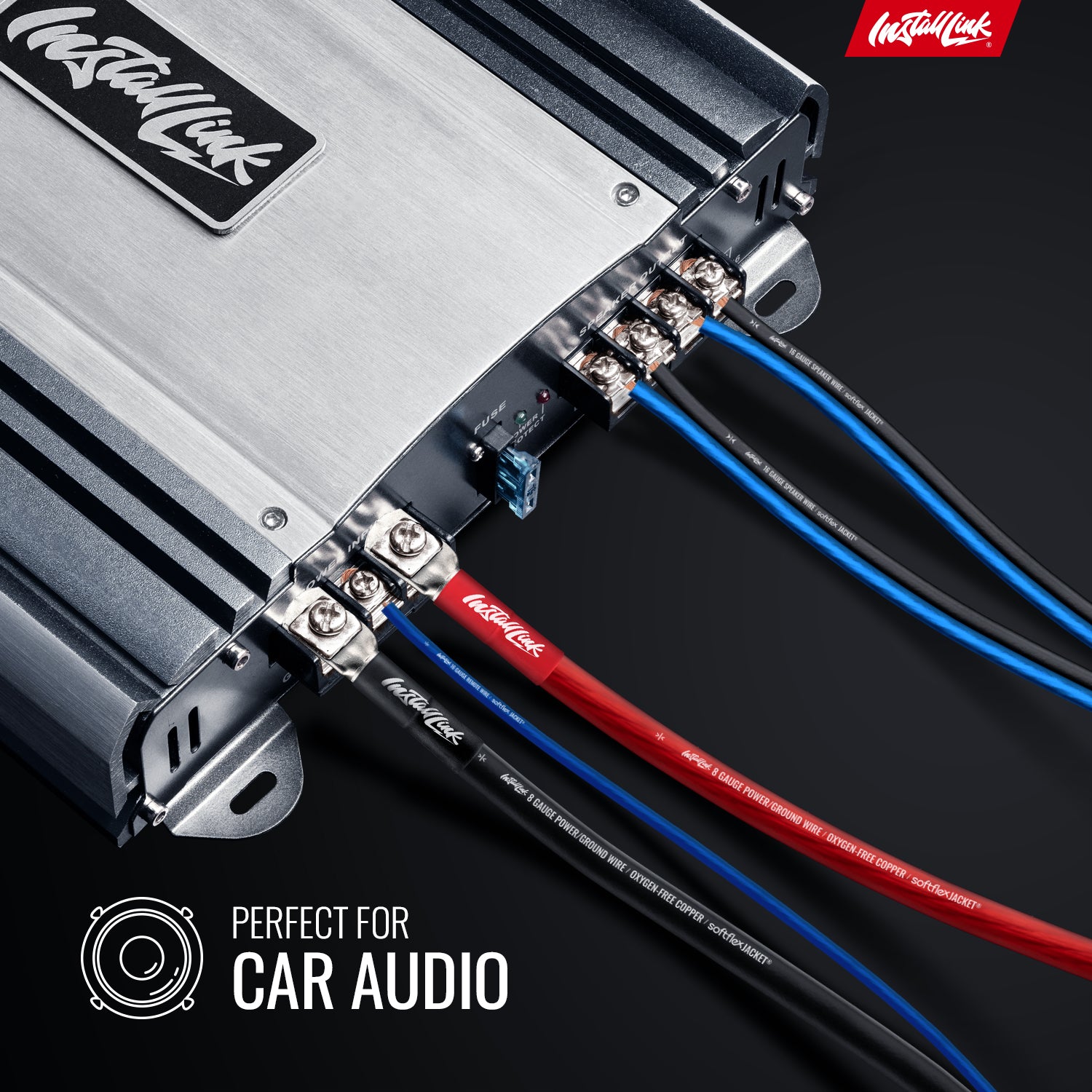 Speaker Wire 16 Gauge, CCA, 30ft, Blue/Black image 1