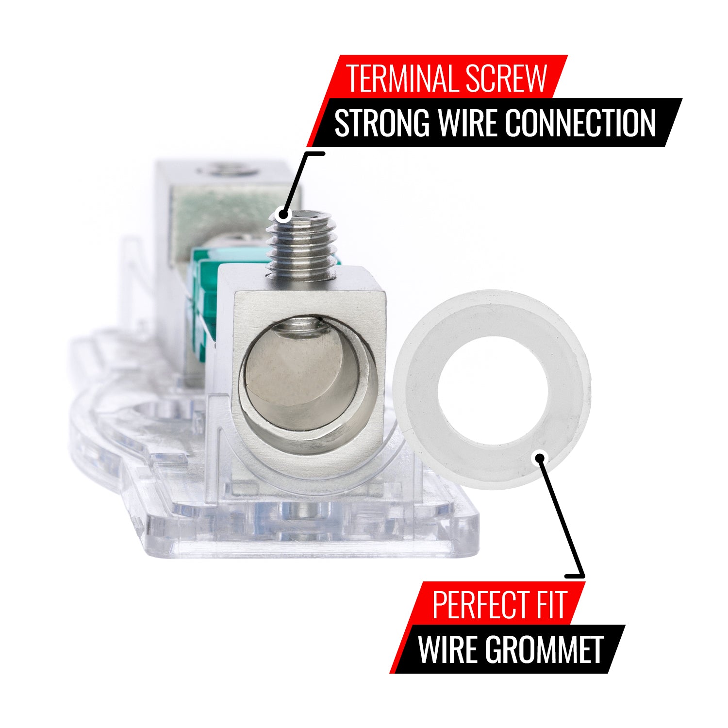 4/8 Gauge Mini ANL Fuse Holder with 120A Fuse, 2-Pack image 5