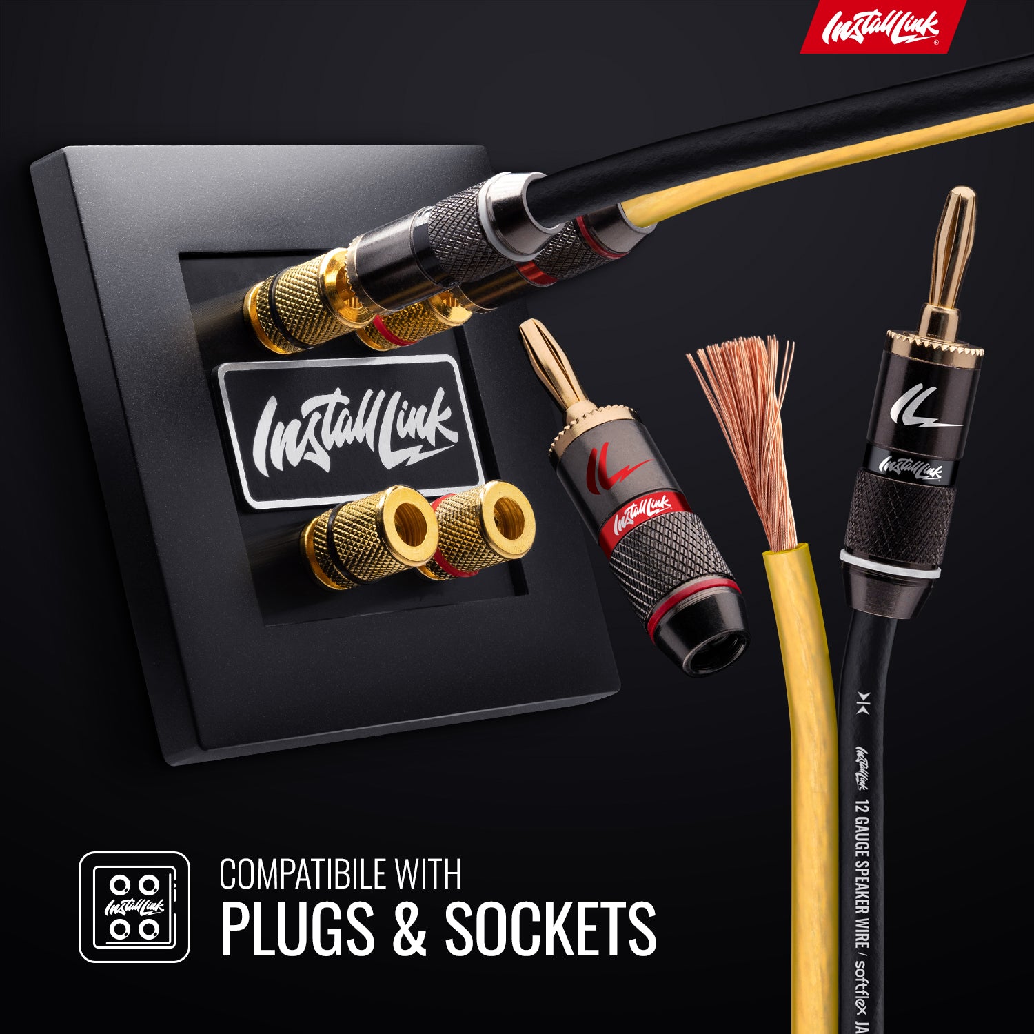 Speaker Wire 12 Gauge CCA, 100ft, Yellow/Black image 3