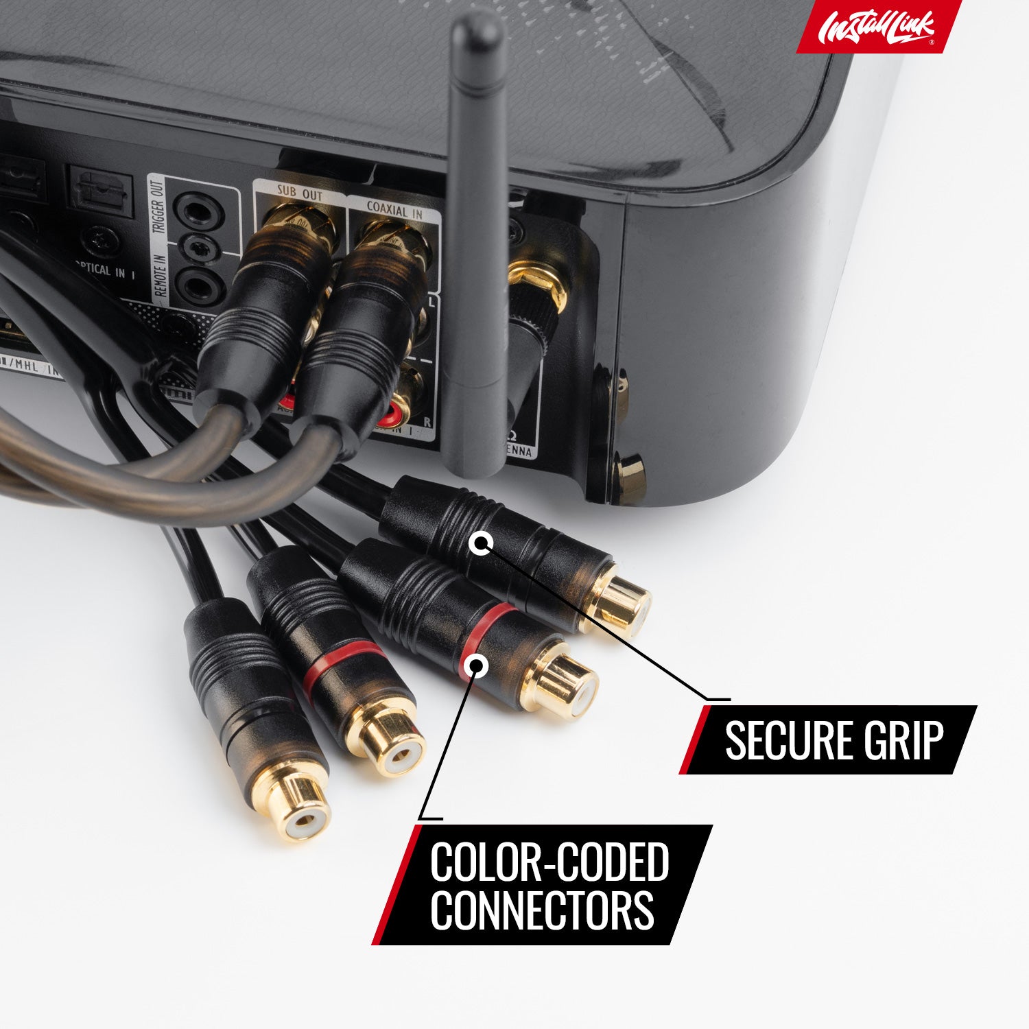 RCA Audio Cable for Subwoofer or Stereo Cable, Y Adapter 1-Male to 2-Female Splitter, 2pk image 5
