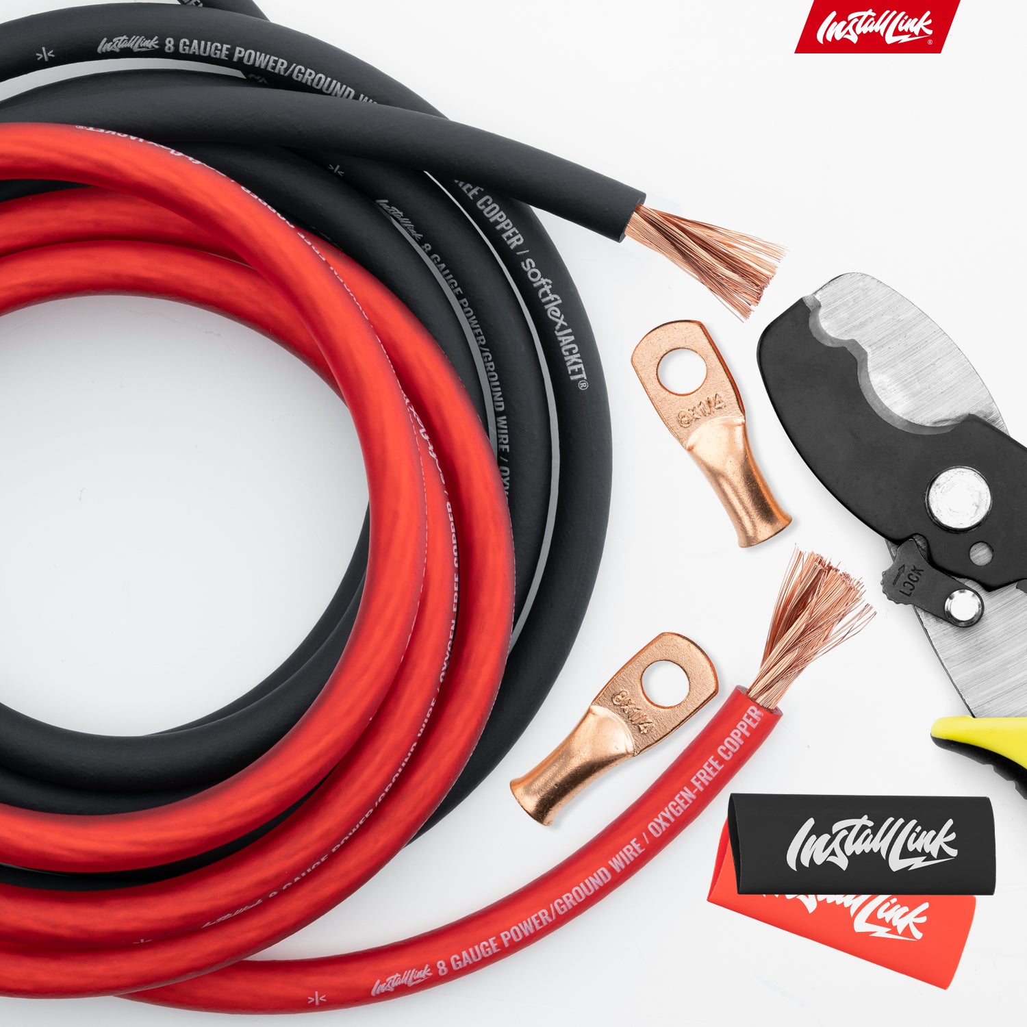 8 Gauge Pure Copper Power or Ground Wire 25ft Red, 25ft Black (50 Feet Total), OFC image 6