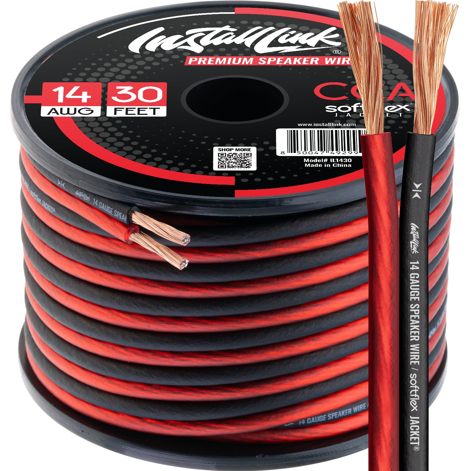 Speaker Wire 14 Gauge, CCA, 30ft, Red/Black image 0