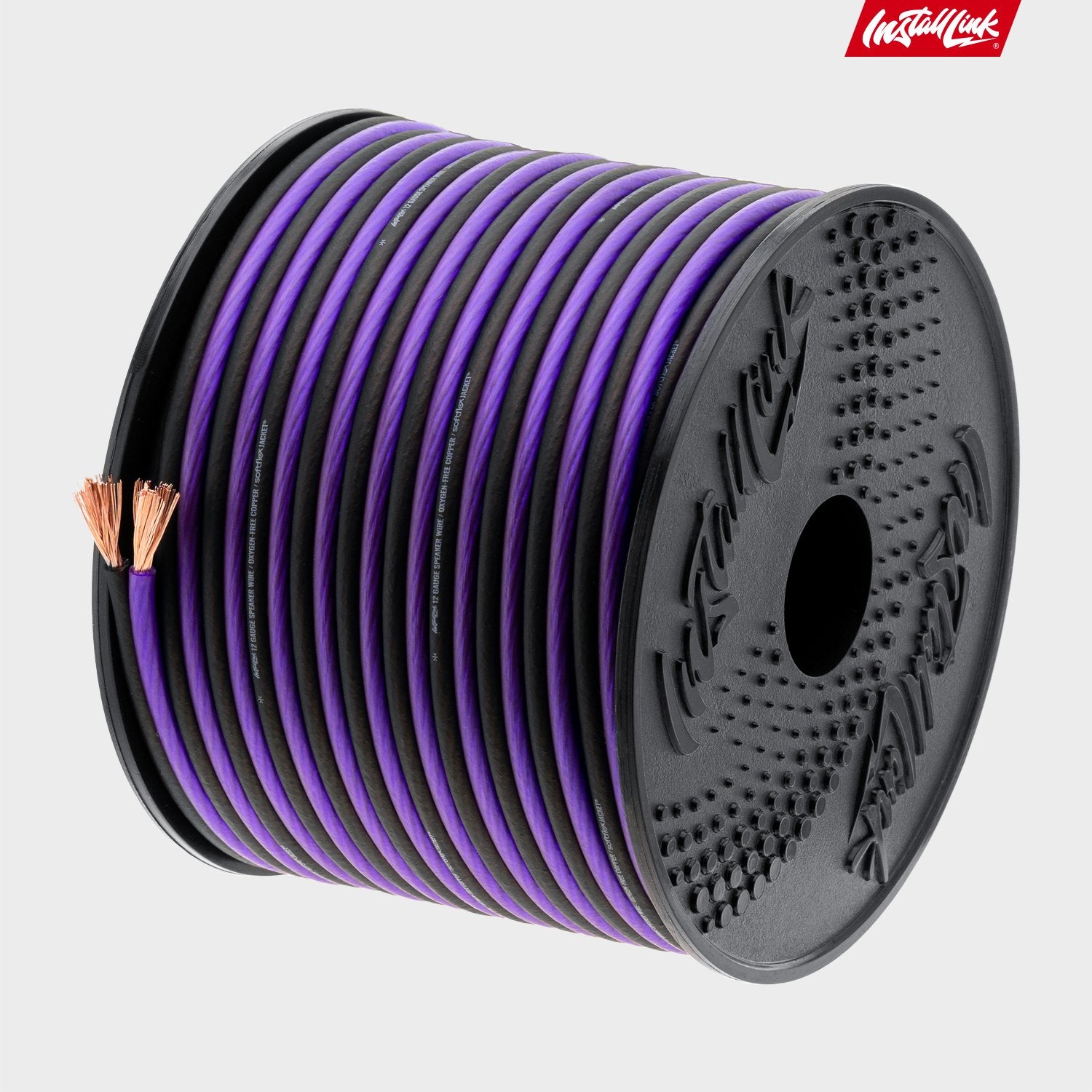 Speaker Wire 12 Gauge, OFC, 100ft, Purple/Black image 8