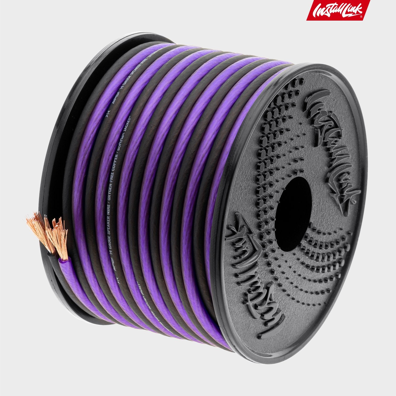 Speaker Wire 14 Gauge, OFC, 30ft, Purple/Black image 8