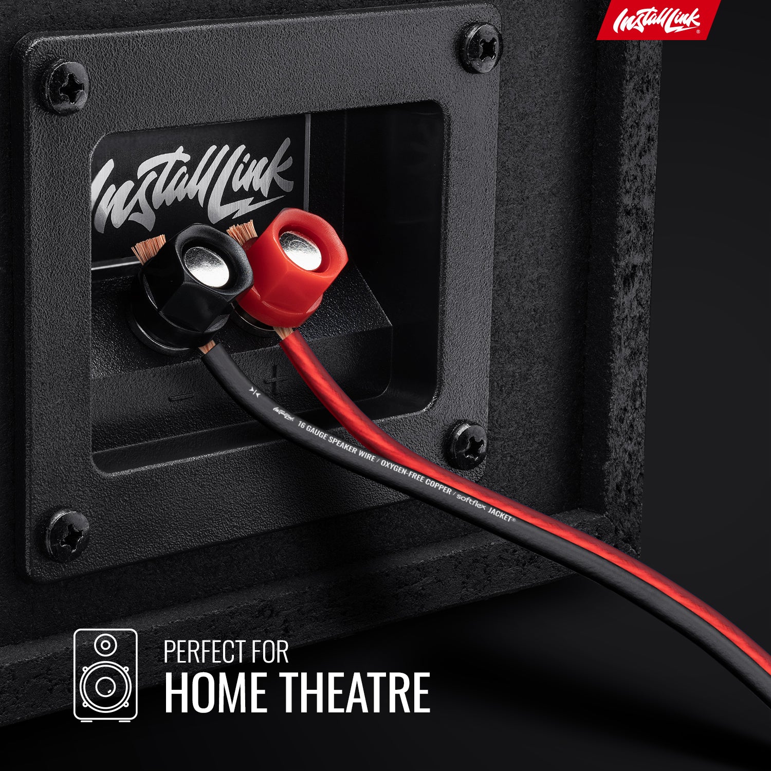 Speaker Wire 16 Gauge, OFC, 30ft, Red/Black image 2