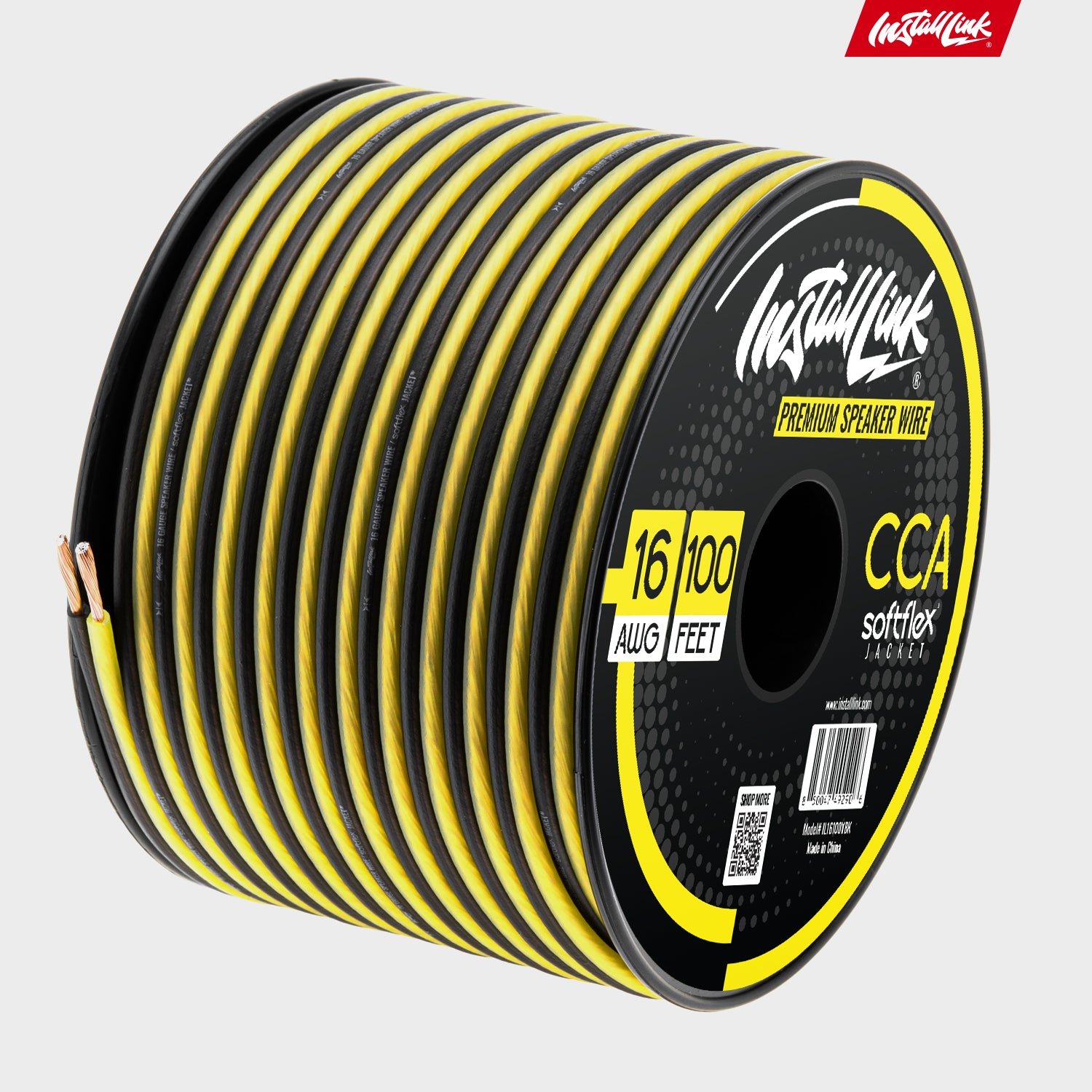 Speaker Wire 16 Gauge, CCA, 100ft, Yellow/Black with 12 Banana Plugs image 8