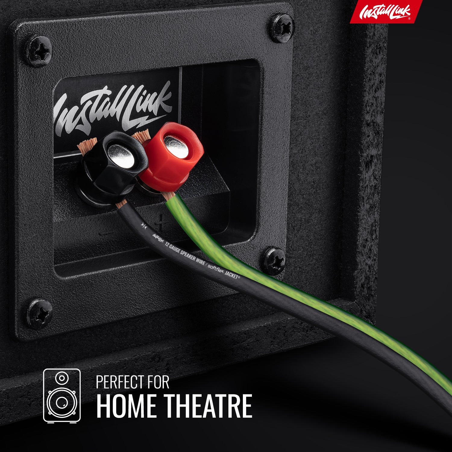 Speaker Wire 12 Gauge CCA, 100ft, Green/Black image 2