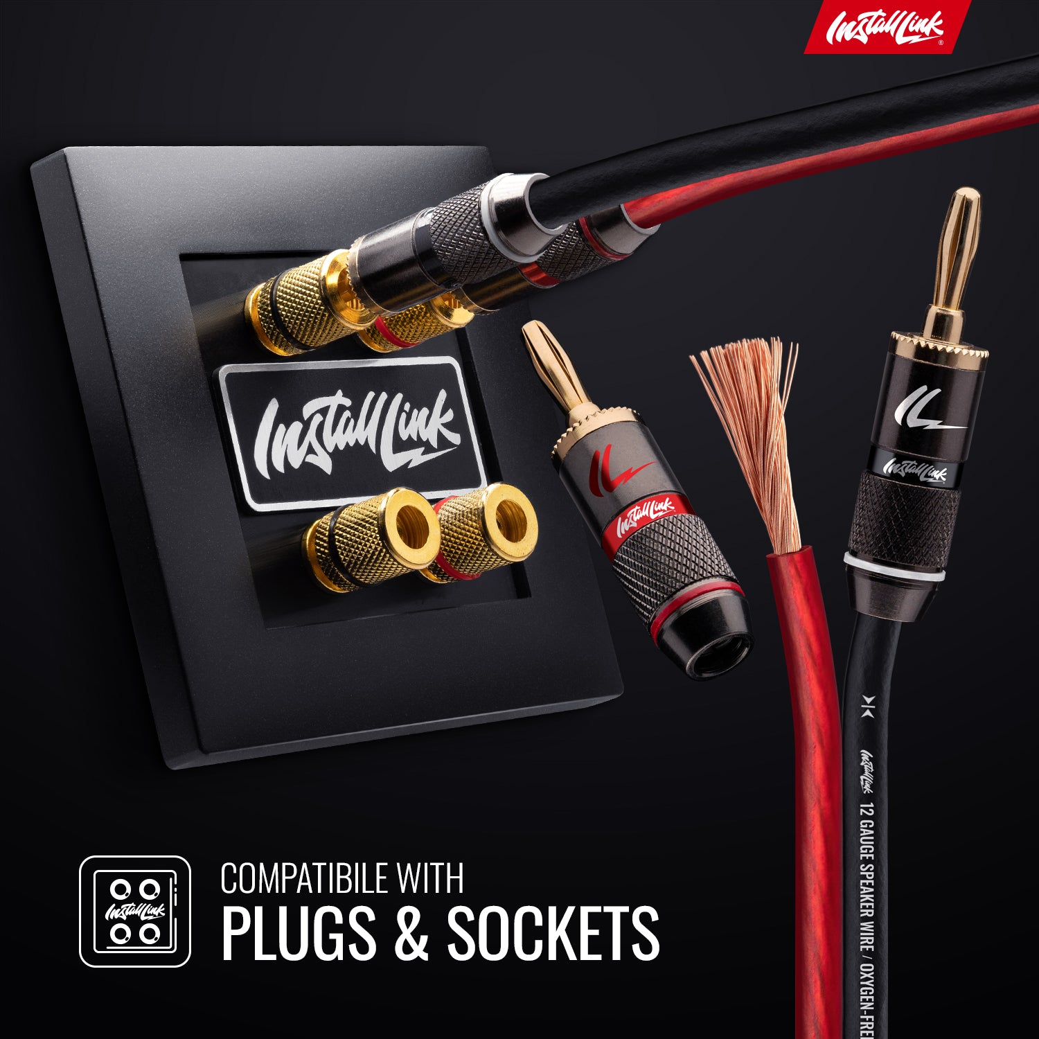 Speaker Wire 12 Gauge OFC, 100ft, Red/Black image 3