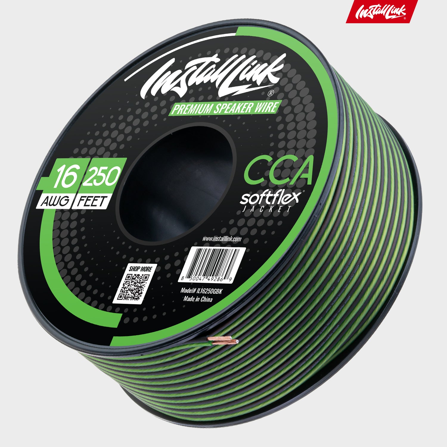 Speaker Wire 16 Gauge, CCA, 250ft, Green/Black image 8