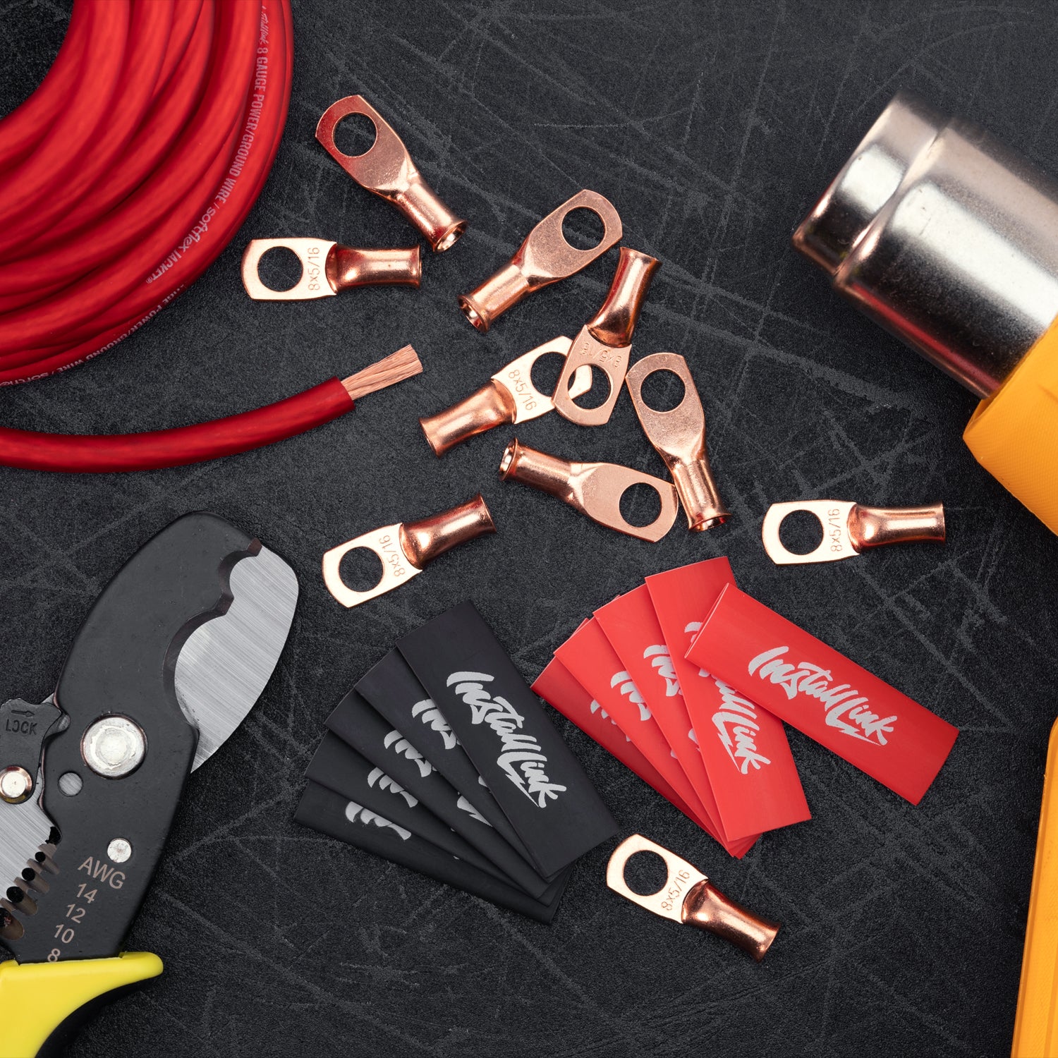 8 Gauge Copper Lugs (5/16") with Heat Shrink, 10-Pack image 7