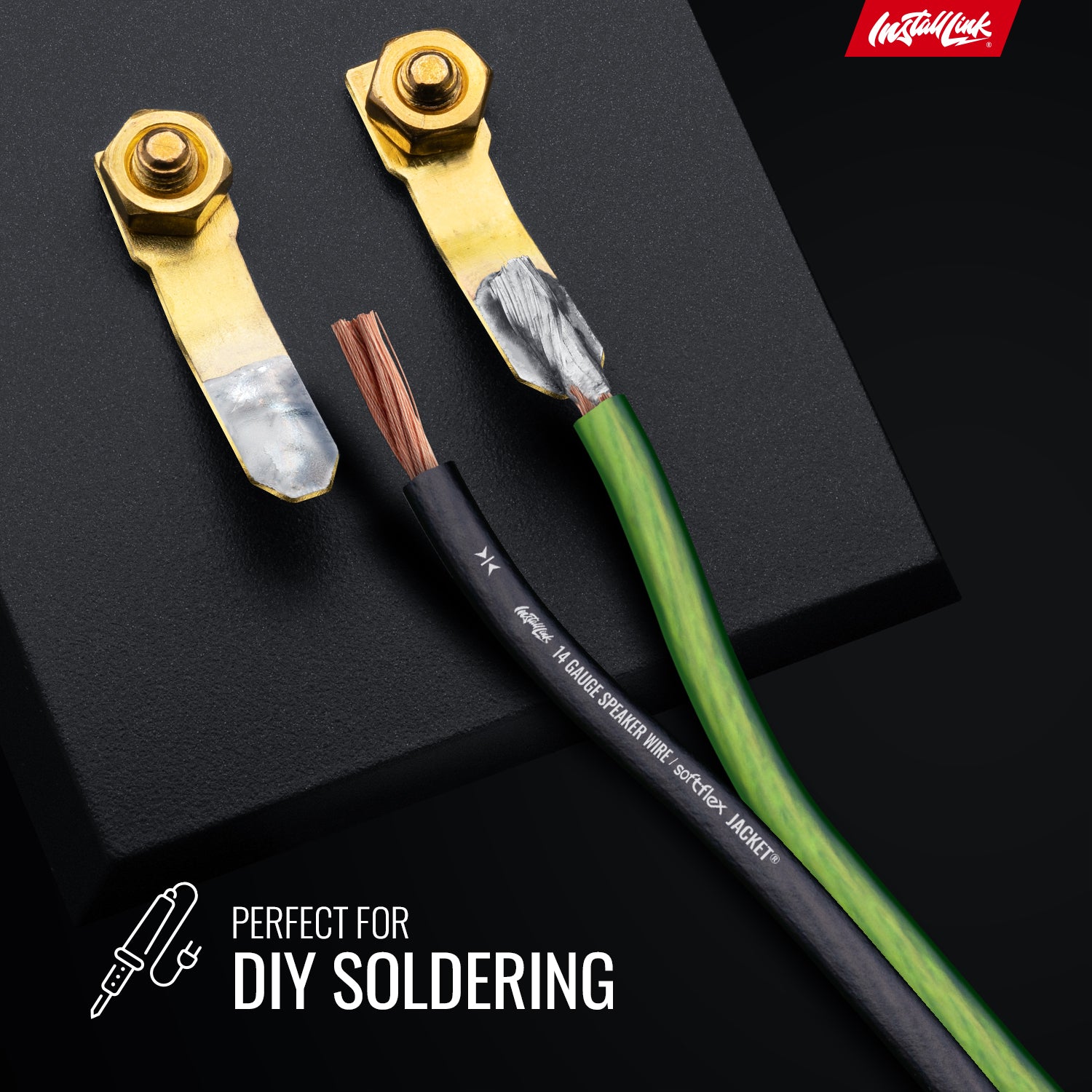 Speaker Wire 14 Gauge, CCA, 30ft, Green/Black image 4