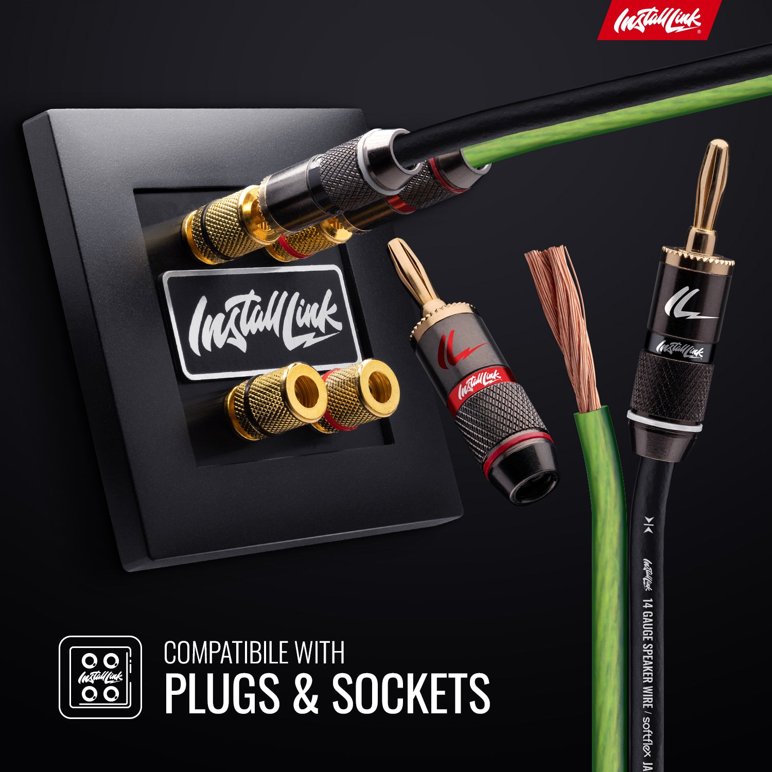 Speaker Wire 14 Gauge, CCA, 30ft, Green/Black image 3