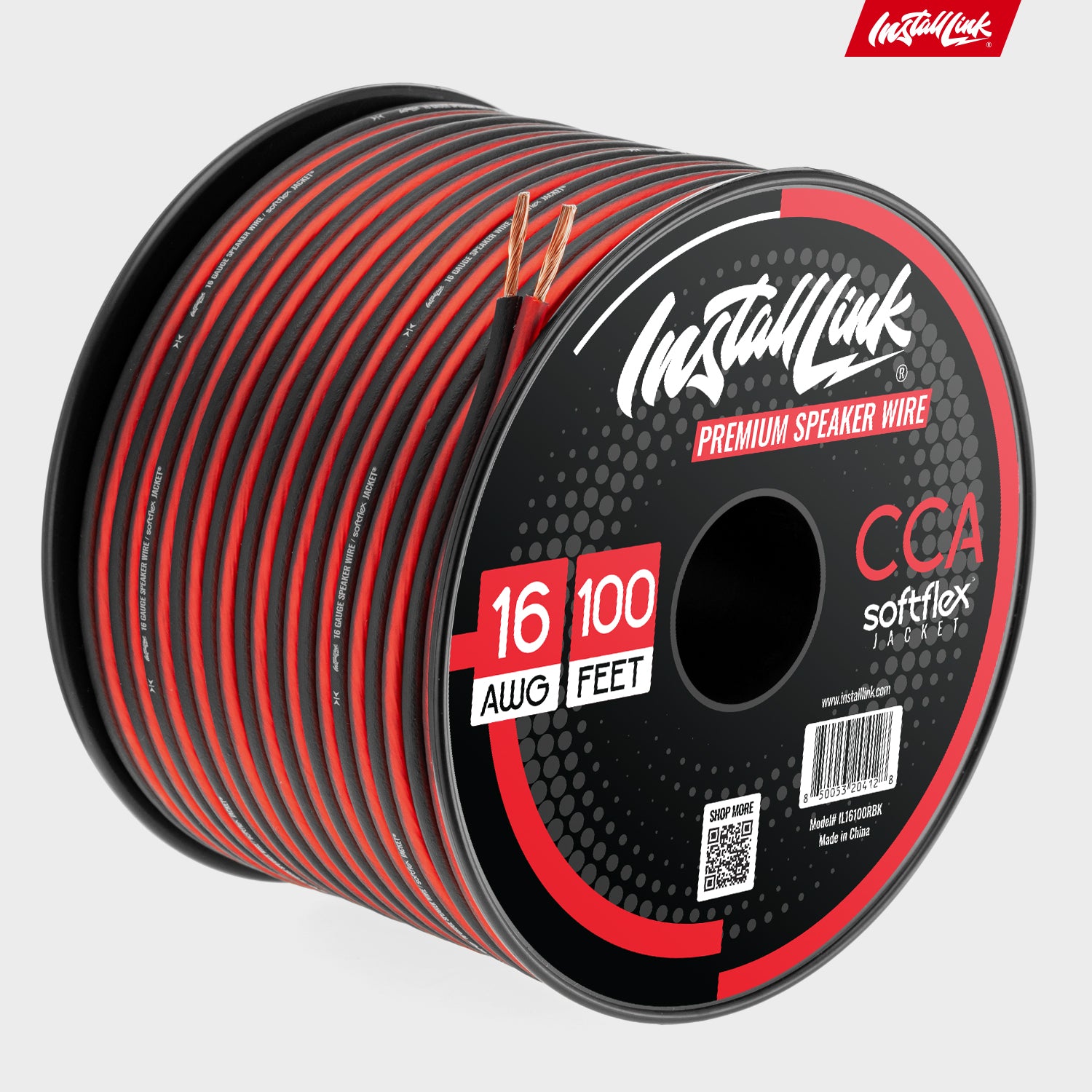 Speaker Wire 16 Gauge, CCA, 100ft, Red/Black with 12 Banana Plugs image 8
