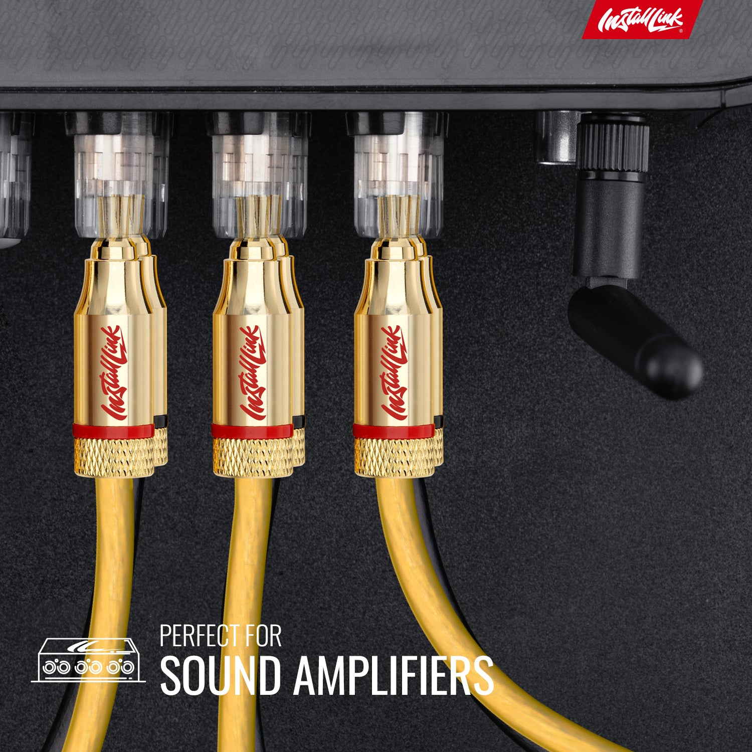 Speaker Wire 14 Gauge, CCA, 100ft, Yellow/Black with 12 Banana Plugs image 2