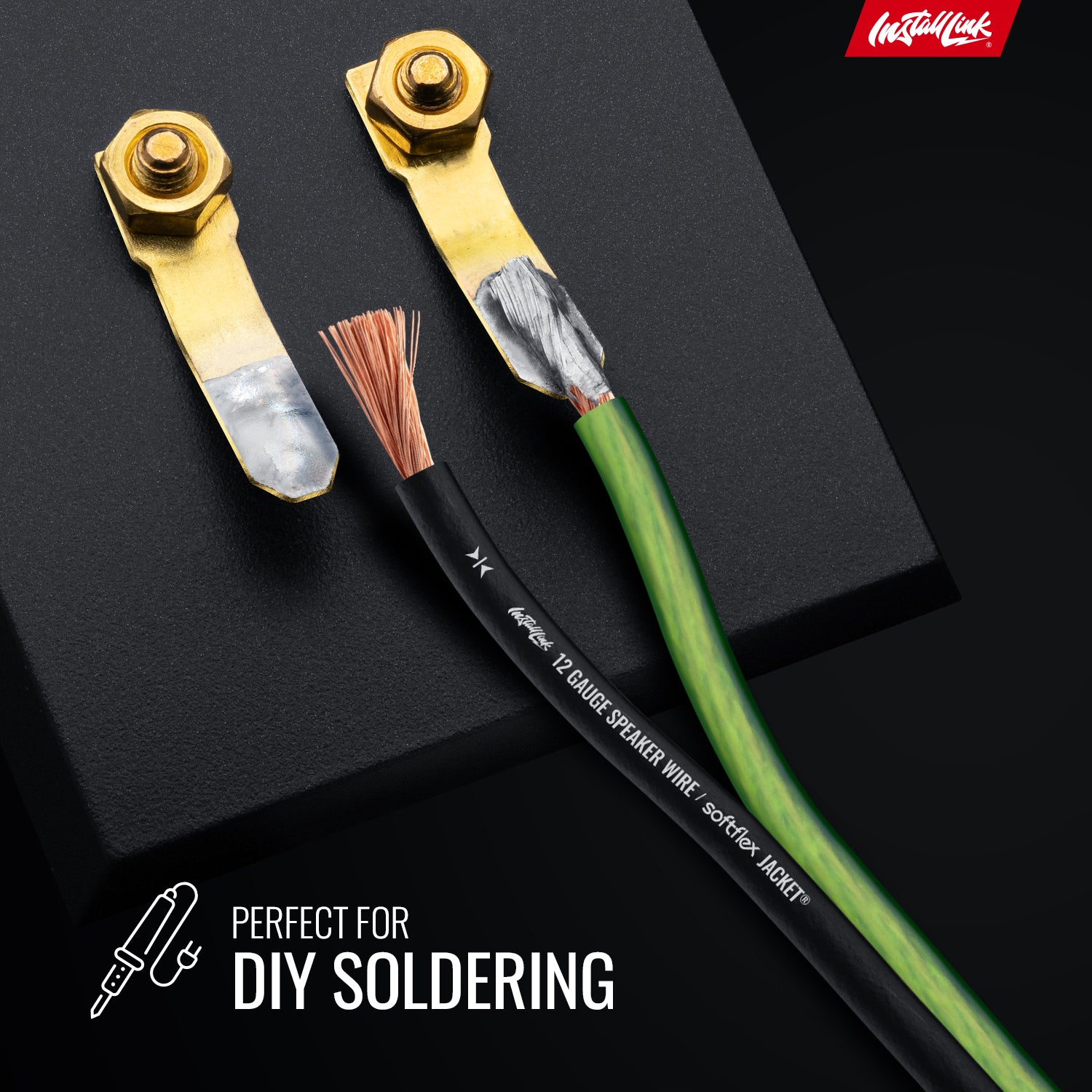 Speaker Wire 12 Gauge CCA, 100ft, Green/Black image 4