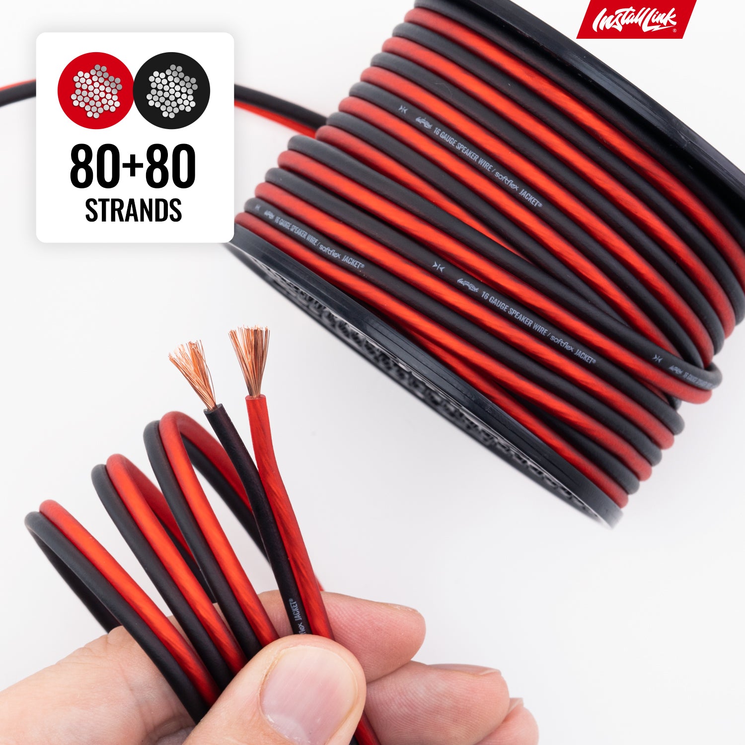Speaker Wire 16 Gauge, CCA, 30ft, Red/Black image 7